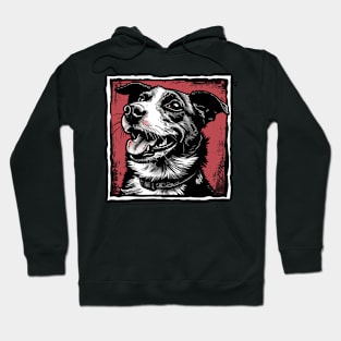 Retro Art Australian Cattle Dog Lover Hoodie